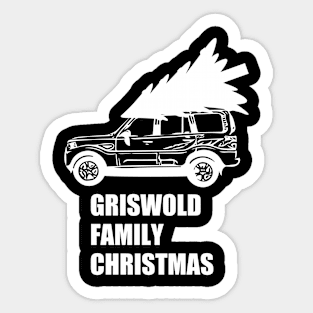 Griswold Family Christmas (White) - Christmas Vacation Sticker